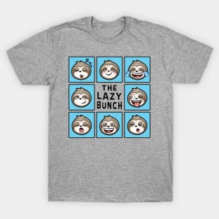 Funny Sloth THE LAZY BUNCH T-Shirt